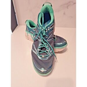 Hoka One One Odyssey Womens Sz 11 Running Shoes Green and White